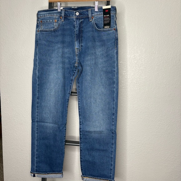 Levi’s 502™ Taper Fit Selvedge Jeans Men’s 36x30 NWT Dark Wash $150 Retail